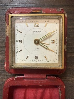 Looping 15 Jewels Swiss 8 Reisewecker RETRO