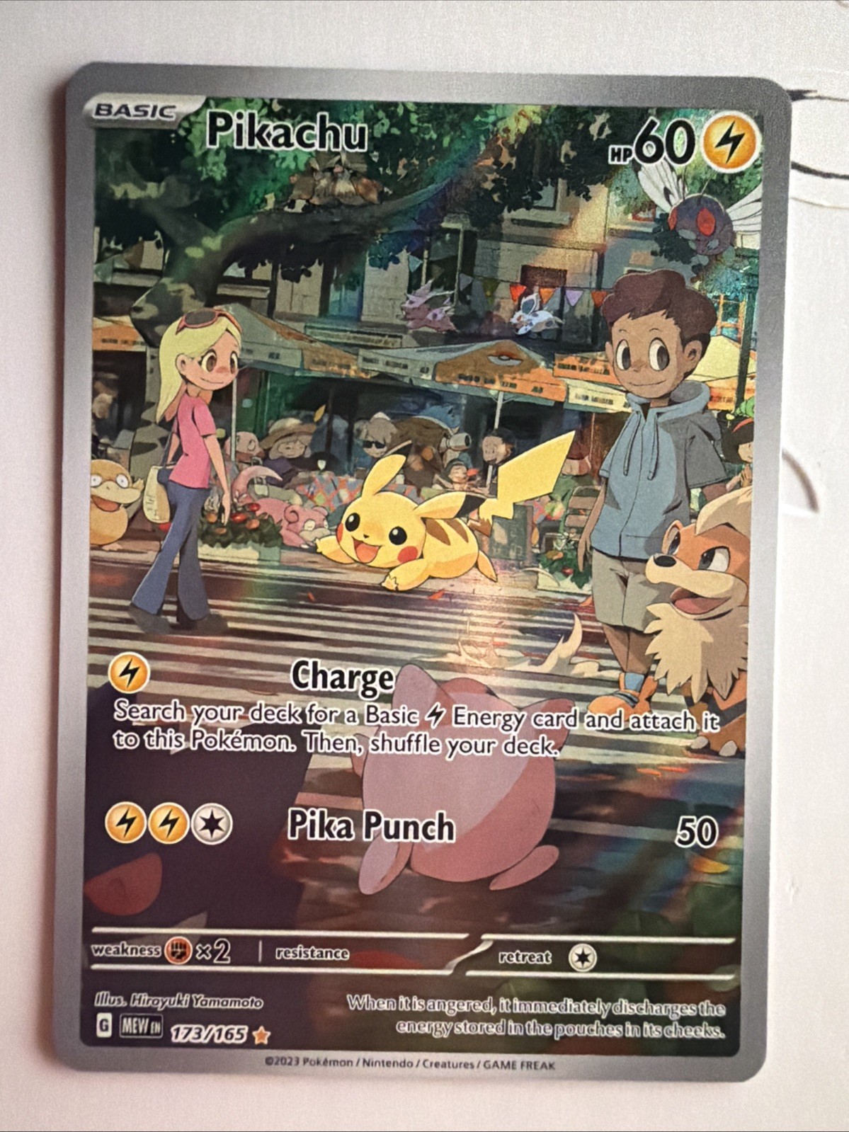 Pokemon Pikachu SV: 151 Illustration Rare #173/165 view 3