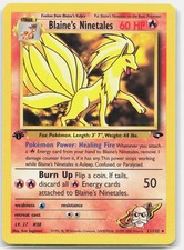 Blaine's Ninetales 21/132 1ST EDITION R Gym Challenge Pokemon LP on eBay