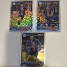 2023/24 Topps Merlin Paris Saint-Germain UEFA Champions League Card Lot (3)