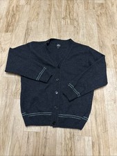 Wizarding World of Harry Potter Wool Cardigan Made Scotland Slytherin Size Large