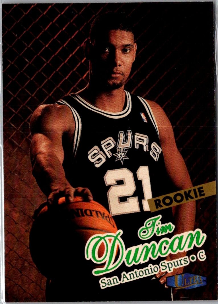 1997-98 Fleer Ultra Tim Duncan San Antonio Spurs Rookie NBA #131 NM