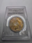 1923 Peace Silver Dollar $1 Monster Rainbow 🌈 Toning Rare Old AGS Holder