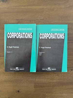 Corporations   Law School Edition Chapters 1-8 - C. Hugh Friedman | Rutter Group