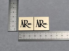 AR Acoustic Research Badge Logo Emblem For Turntables And Speakers - 1 1/8 Inch