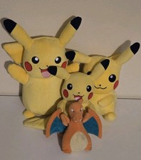 Pokemon Stuffed Animals Lot of 4 Plush Toys Pikachu