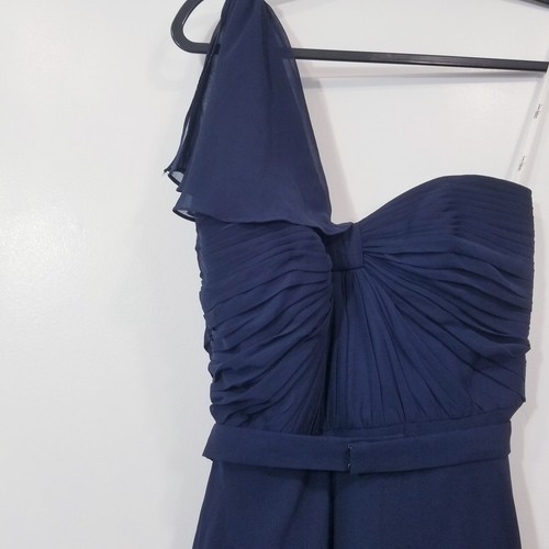 Abito lungo Jenny Packham damigella d'onore donna taglia 2 blu monospalla - Foto 11 di 12