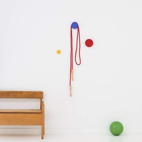 , Lego Wall Hanger Set - Decorative Playroom Utility Hooks - Yellow/Red/Blue