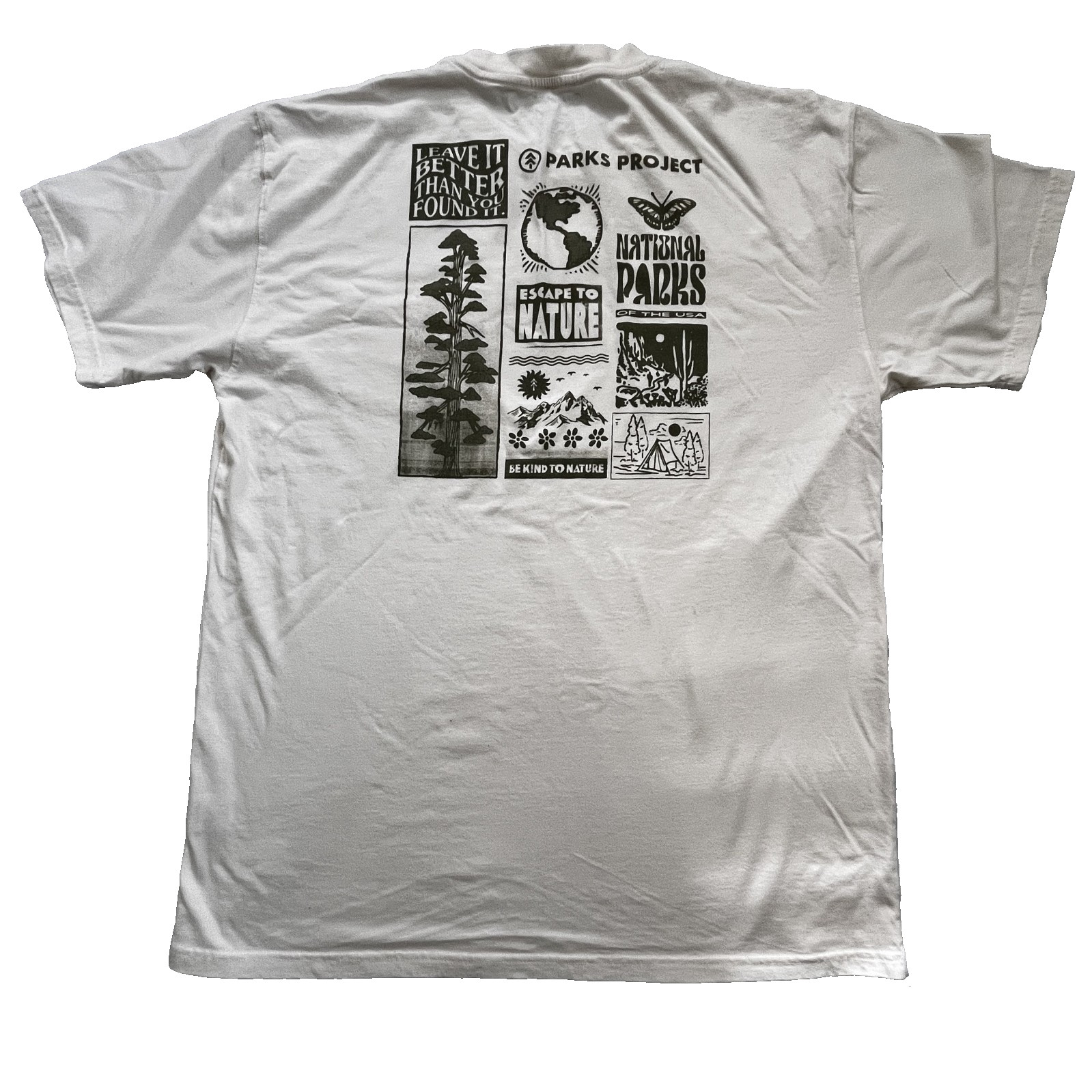 Parks Project National Parks T-Shirt Men's XXL All Cotton Ecology Nature EC