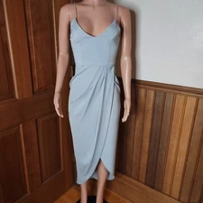 Shona Joy Core Cocktail Tulip Hem Wrap Dress 2