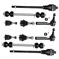 10pcs Front Suspension Kit Inner Outer Tie Rod Ends Lower Upper Ball Joints