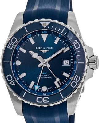 LONGINES Herren HYDROCONQUEST Diver 300m GMT 41mm  Ref. L3.790.4.96.9  FULL SET