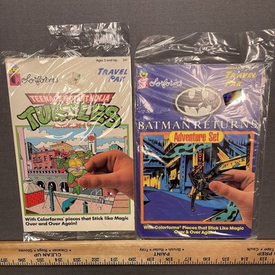 TMNT Colorforms Travel Pak Teenage Mutant Ninja Turtles & Batman Adventure Set