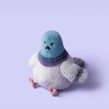 Jelly-cat Strutton Pigeon Soft Toy in Grey, 7 Inch Polyester Stuffed Animal MWT