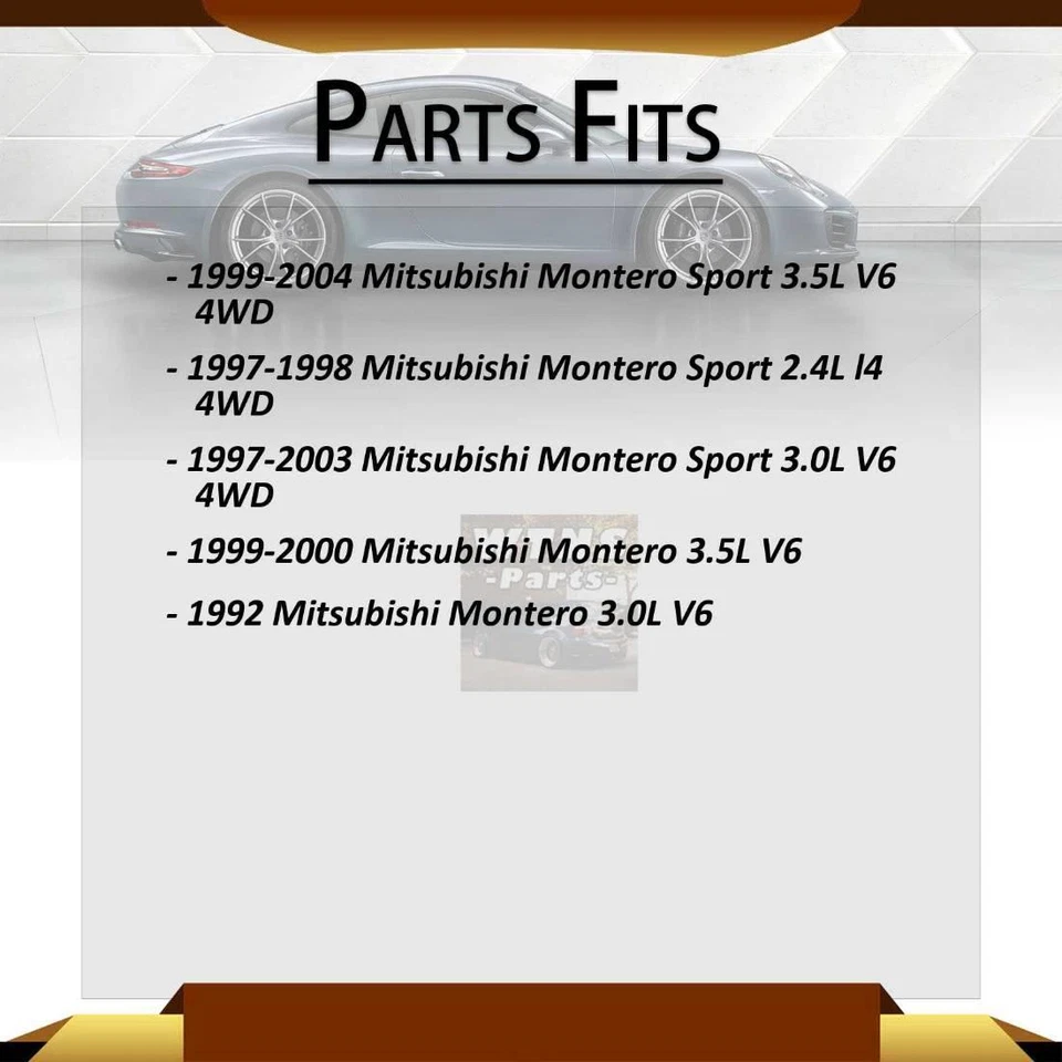 2 ejes delanteros Cardone CV 2x para Mitsubishi Montero Sport 1997 1998 4x4 Foto 2 de 4