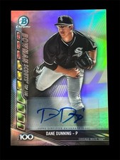 2017 Bowman Chrome Dane Dunning Scouts Top 100 Refractor Auto /150!! MINT