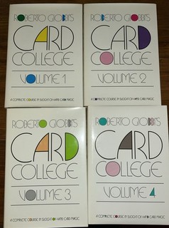 Robert Globbi’s Card College Volumes 1 2 3 and 4 Hardbacks Magic