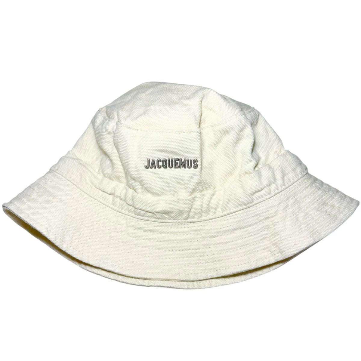 Jacquemus Unisex 'Le Bob Gadjo' Bucket Hat in Off-White Size 60 | eBay
