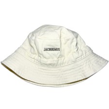 Jacquemus Unisex ‘Le Bob Gadjo’ Bucket Hat in Off-White Size 60