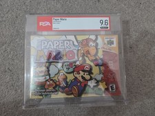 Thumbnail of ebay&reg; auction 158031455597 | PSA 9,6 A++ Sealed Nintendo 64 Paper Mario