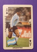 CARD STICKERS DIEGO ARMANDO MARADONA FOOTBALL DANDY BUBBLE GUM RARE