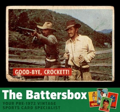 1956 Topps Davy Crockett Green #38 Good-bye, Crockett   POOR X3748915