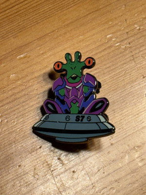 Alien on Lil' Saucer Fortnite Chapter 2 Season 7 Epic Games Promo Pin 