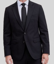 Ted Baker Men's Black Modern-Fit Wool Stretch Sport Coat Suit Jacket Size 36R