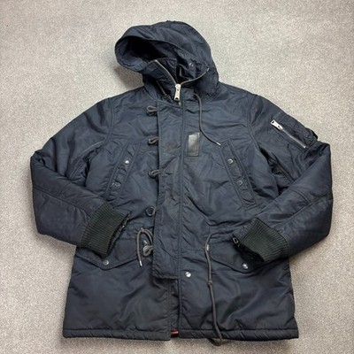 Schott N 3B Jacket Adult Small Blue Extreme Cold Parka Snorkel Outdoor Men*