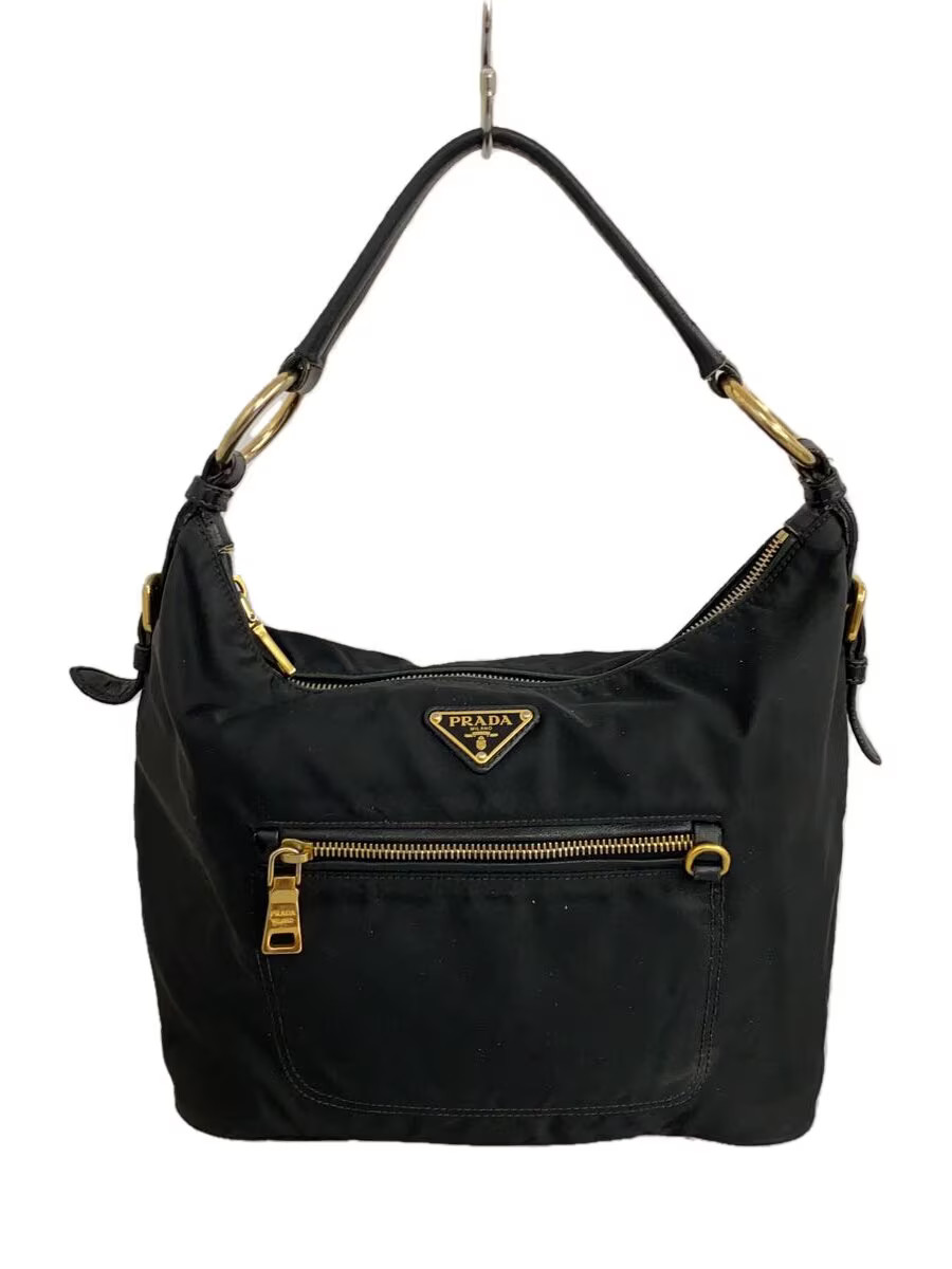 RARE PRADA Shoulder Bag Gray BR4361