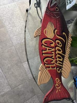 Today  CATCH PLAQUE-RESTAURANT PLAQUE-26X8X2