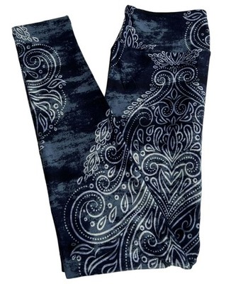 LuLaRoe Leggings OS One Size Unicorn Paisley BLUE Zen MANDALA Country Ships FAST