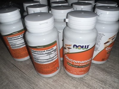 13x Bottles NOW Glucomannan 475 mg 60 Caps Each- Exp 8/2026
