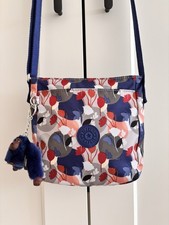 Kipling Floral Crossbody Bag Blue Multi Print Floral