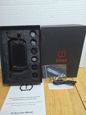 Solar Tire Pressure Monitoring System with 7.84'' Display & 6 TPMS Sensors #TB1