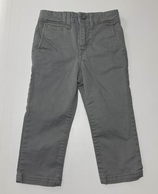 Baby GAP 2 Years Toddler Boys Gray Pants Chinos 5 Pocket EUC 2T
