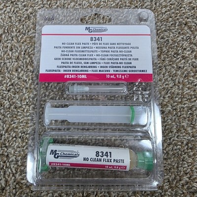 MG CHEMICALS 8341 NO CLEAN SOLDERING FLUX PASTE 10ML SYRINGE - NEW SEALED