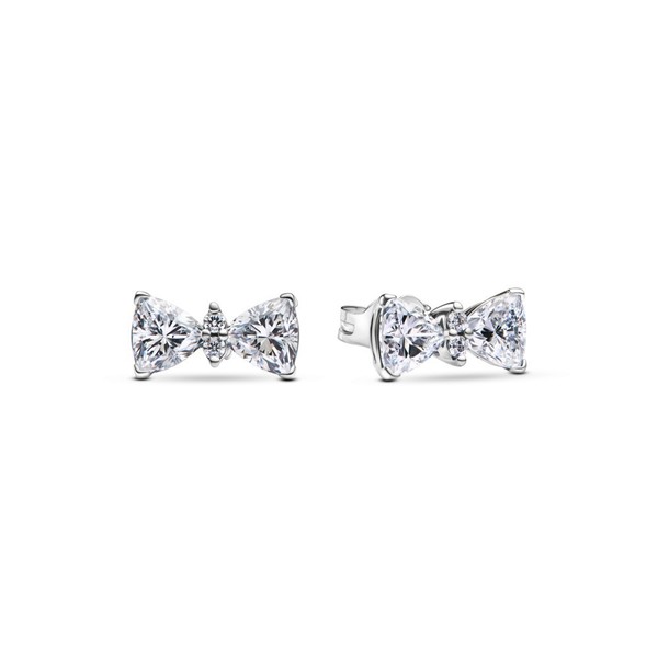 Pandora Ohrringe 293506C01 Funkelnde Schleife Ohrringe 925/-Silber-image
