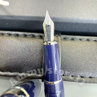 Bid MB Meisterstück Classique 163 Navy Blue Fountain Pen Platinum Trim Rare' — photo 6