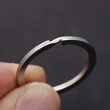 20Pcs Split Key Rings Keyrings, Key Rings Bulk, Flat Keychain Ring Split