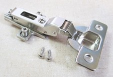 NEW Salice 2PB Half Overlay Hinge w/ 2mm Wing Clip-On H02 Mounting Plate 2P8