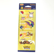 1999 Vintage Pokemon Stickers Sealed New 2 Sheets: Jigglypuff, Golbat, Arcanine