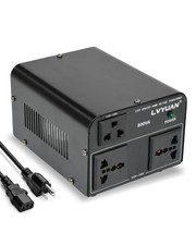 800W Voltage Converter 110-120V   220-240V Step Up/Down w/ US  Universal Plugs