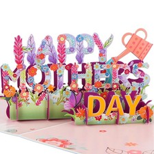 3D Pop Up Mothers Day Card Happy Mothers Day Flower Pop Up Gift Greeting Car...