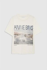 🎁🎁AUTHENTIC ANINE BING Print Letter Women Cotton Short Sleeve T-Shirt Tops SML