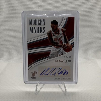 2022-23 Panini Immaculate Modern Marks Udonis Haslem #IMO-UDO /99 Heat