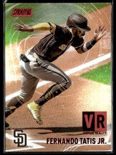 2021 Stadium Club #VR-3 Fernando Tatis Jr. Virtual Reality Red Padres Card 1501I