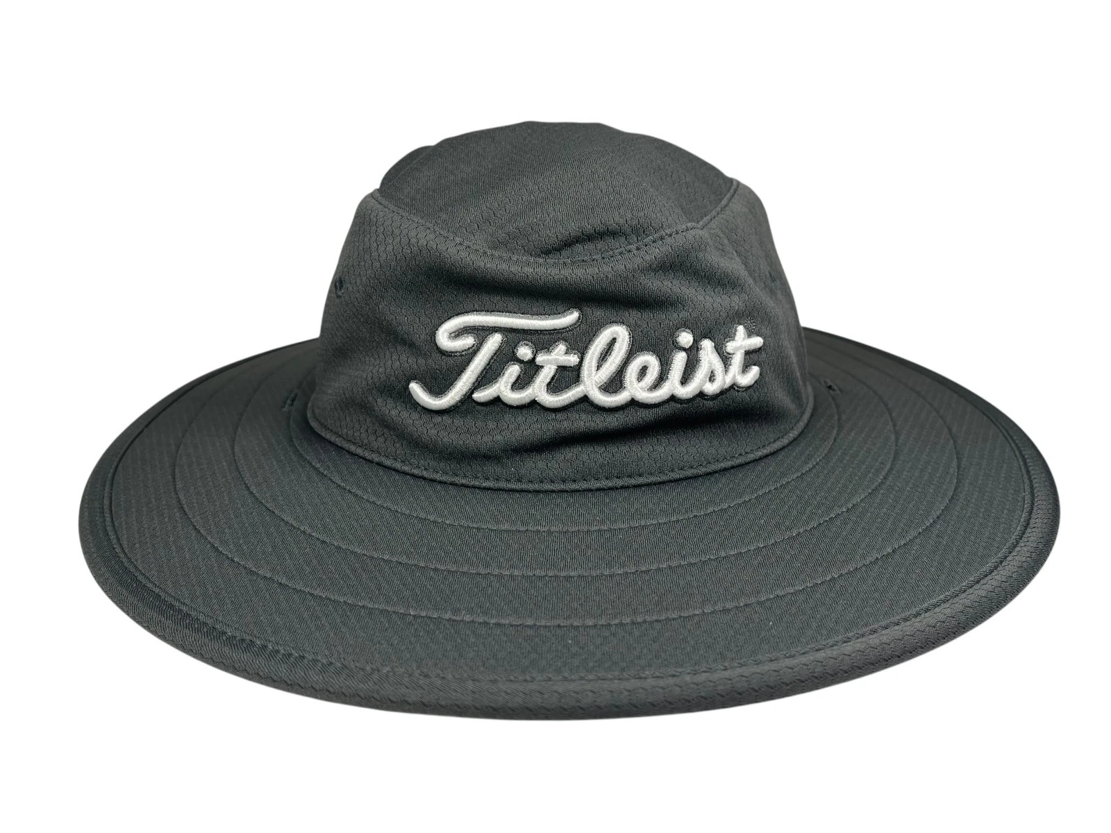 TITLEIST PRO-V1 x FJ Gray/White WIDE-BRIM GOLF HAT Summer Sun Course Hike Sz M/L