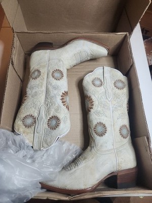 Alpha 821 Giraslole Curo Heiser White Womens Distressed Style Size 6.5...