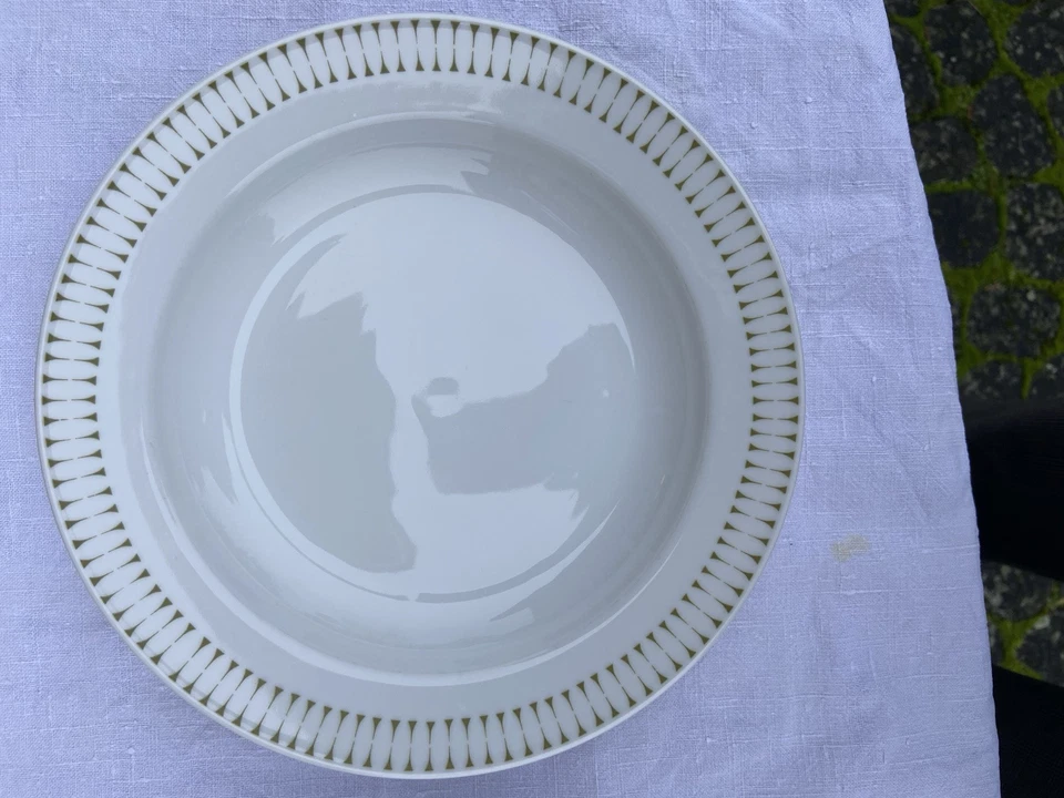 Melitta Porzellan, tiefer Teller, 7. Stk. Hamburg 2002 Rautenkranz Vintage 23,5 - Bild 2 von 4